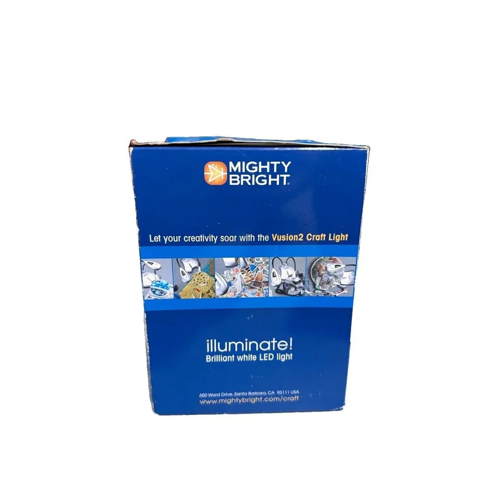 MIGHTY BRIGHT VUSION LED ALL PURPOSE CRAFT LIGHT New Sealed Box Blue